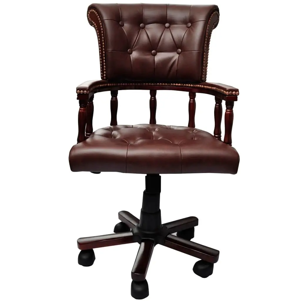 Swivel Office Chair Brown 20042 - Furniture