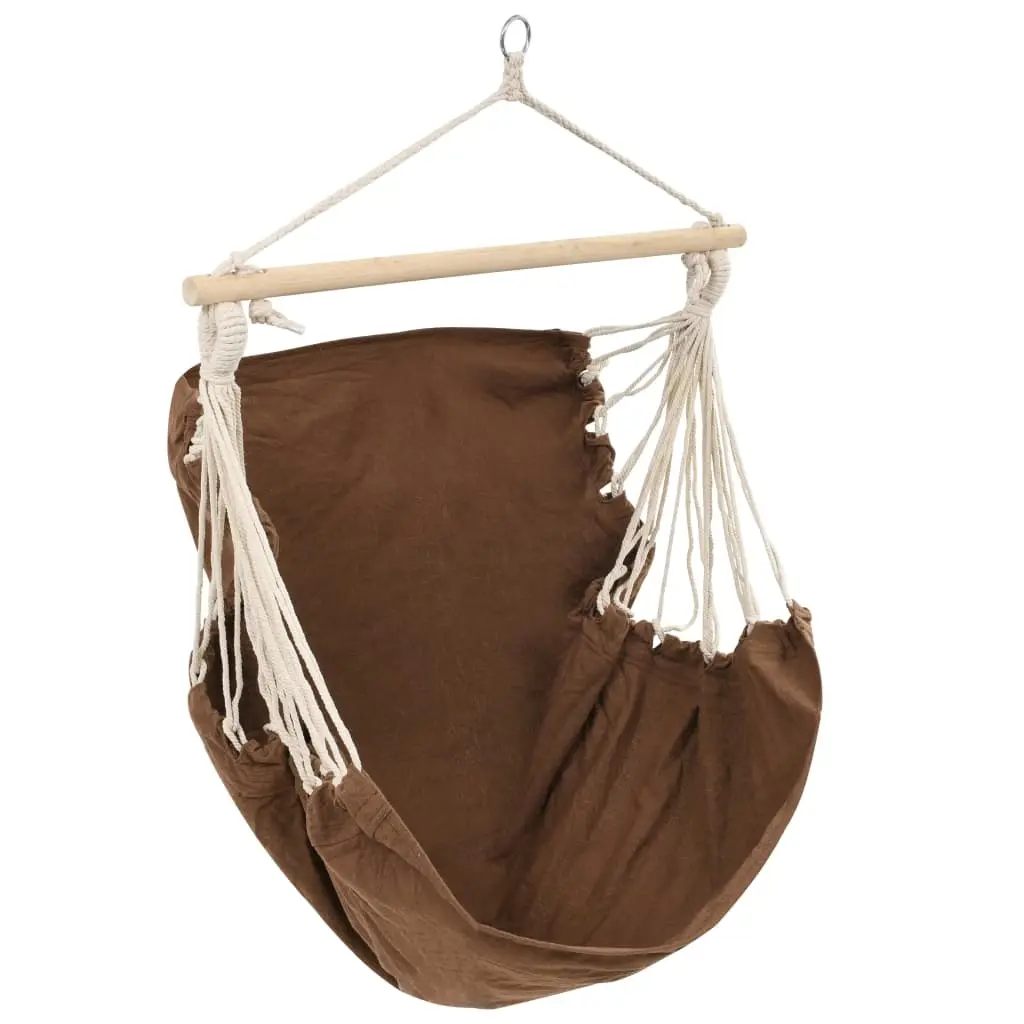 Swing Chair/Hammock Brown Large Fabric 40592 - Home & Garden