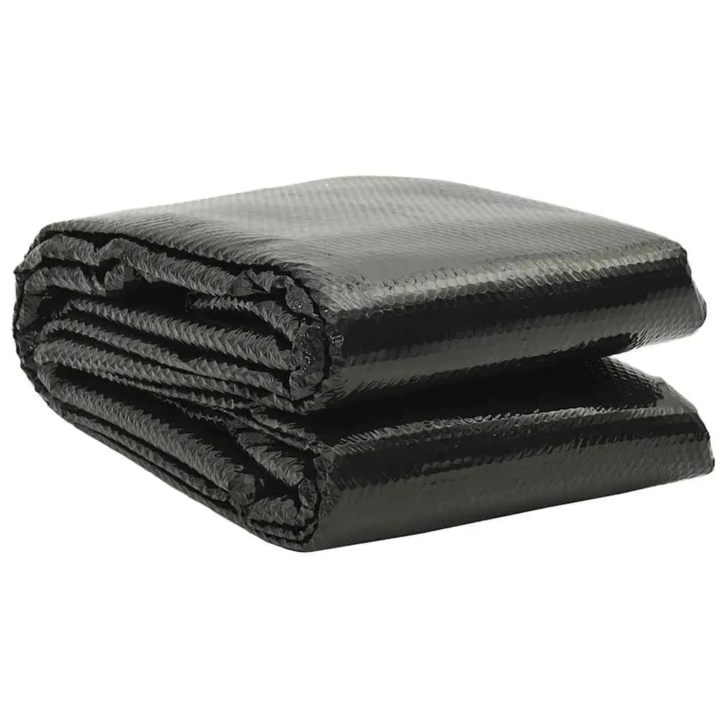 Floating Rectangular PE Solar Pool Film 10 x 5 m Black 90342 - Up to 70% off Summer Sale