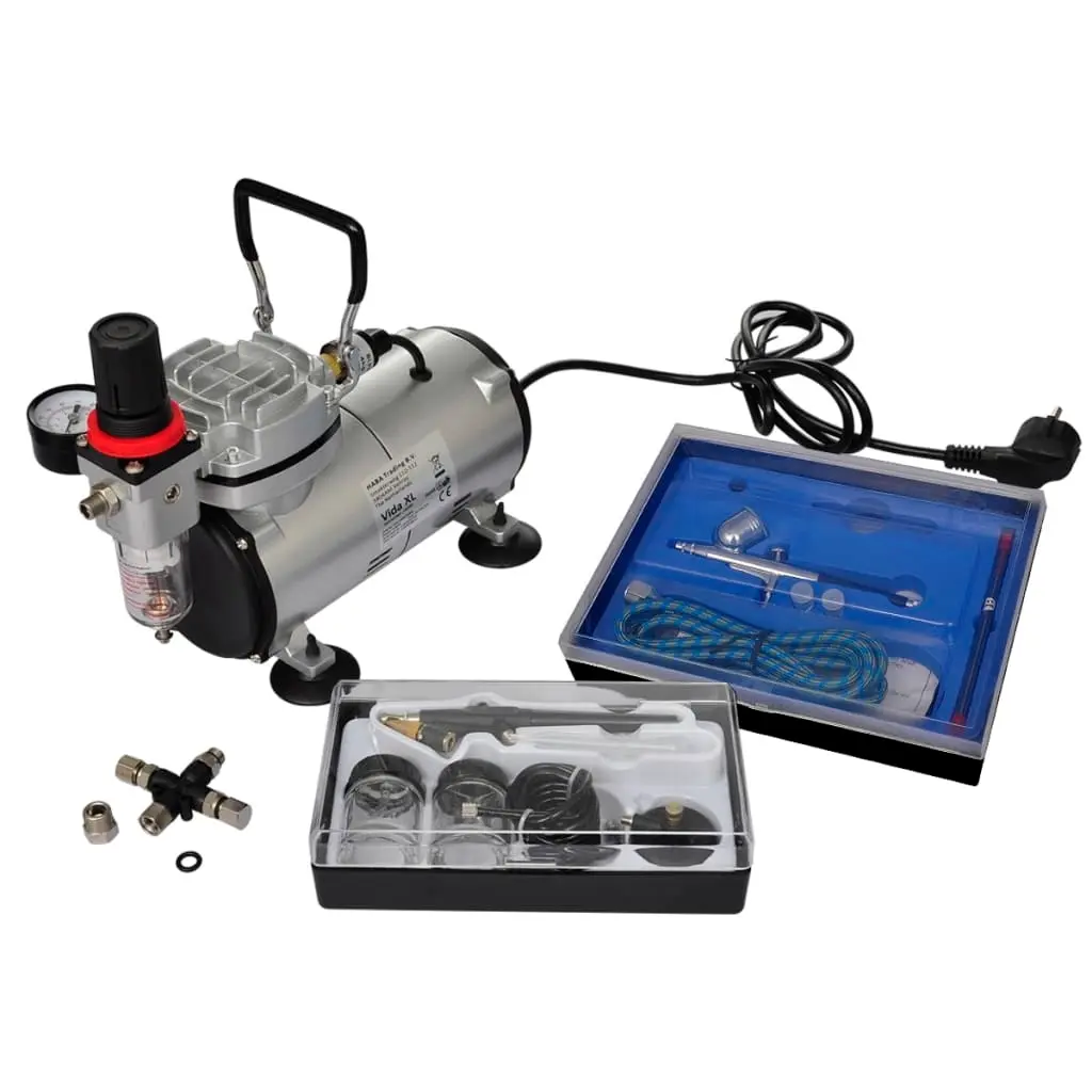 Airbrush Compressor Set with 2 Pistols 140283 - Hardware