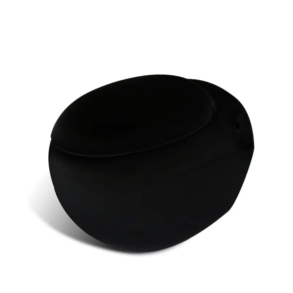 New Wall Hung Toilet Black Egg Shape 240375 - Hardware