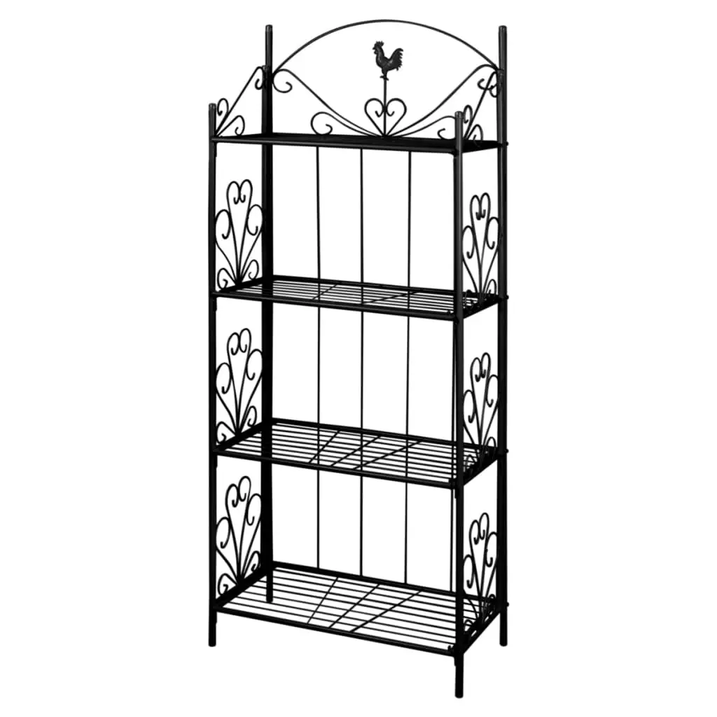 Plant Rack Square Black 40780 - Home & Garden