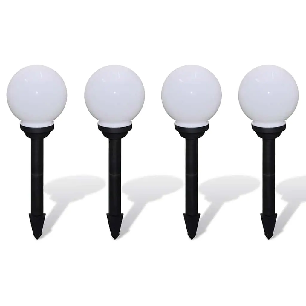 Outdoor Pathway Lamps 4 pcs LED 15 cm with Ground Spike 40863 - Home & Garden