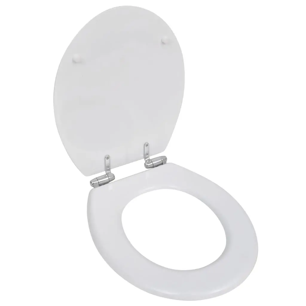 Toilet Seats with Soft Close Lids MDF White 140798 - Hardware