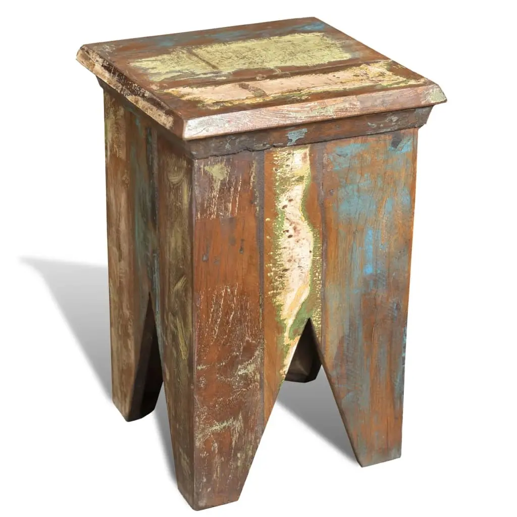 Stool Solid Reclaimed Wood 240951 - Furniture