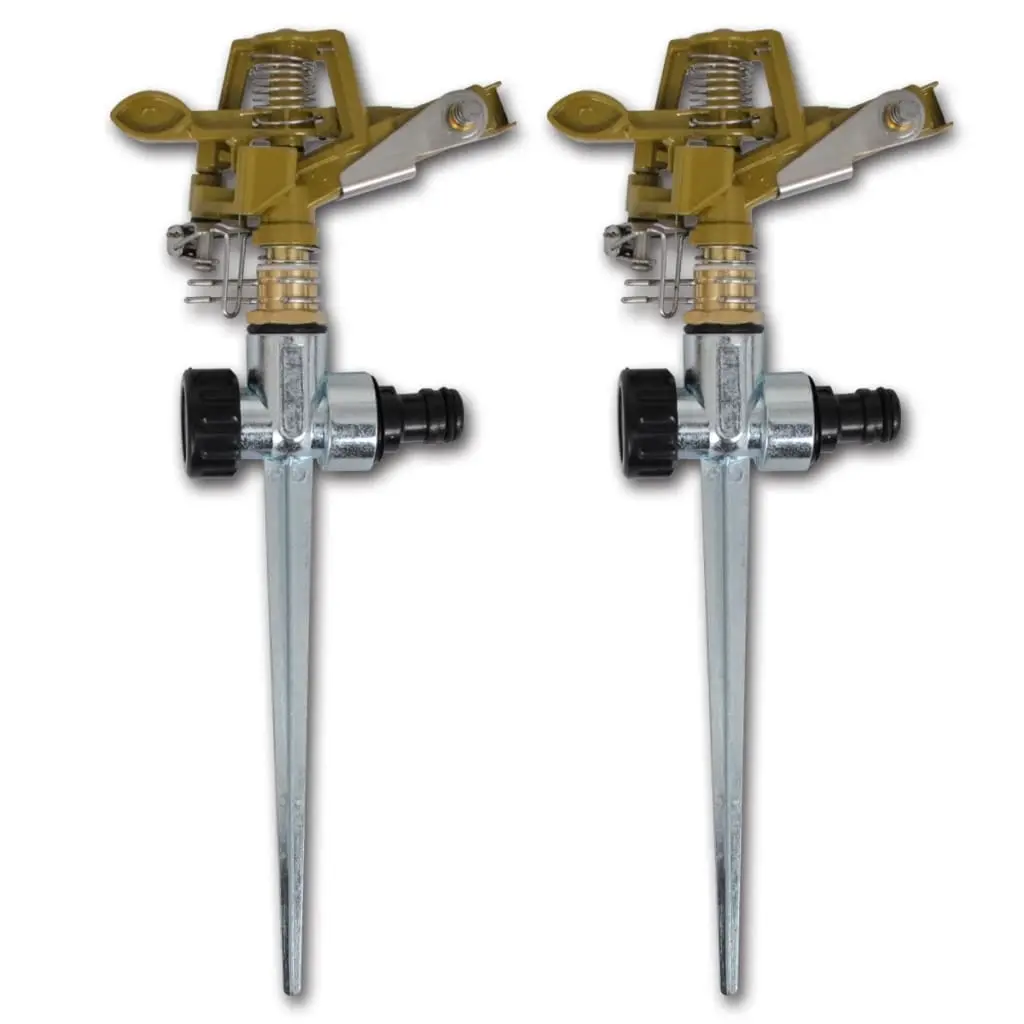 Impulse Sprinklers Garden Watering Zinc Metal Spike 2 pcs 40912 - Home & Garden
