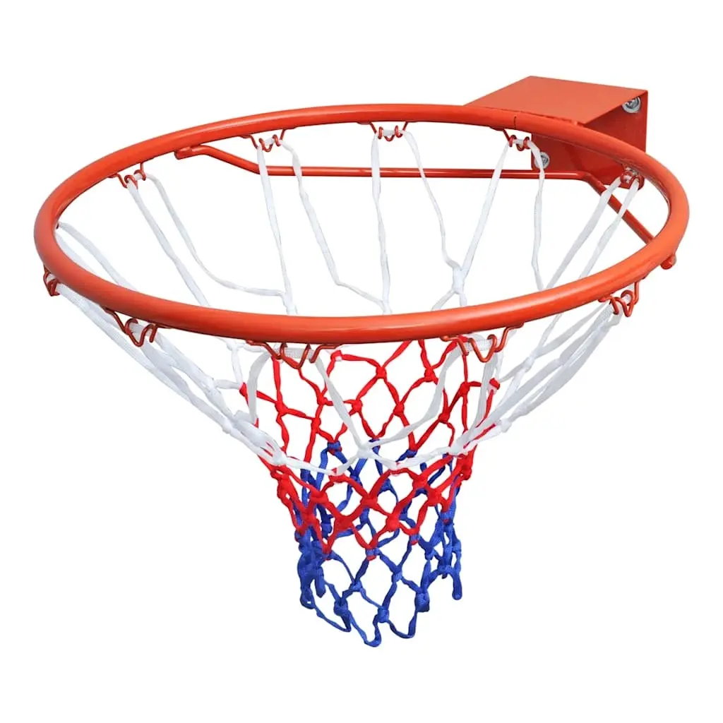 Basketball Goal Hoop Set Rim with Net Orange 45 cm 90498 - Sports & Outdoor