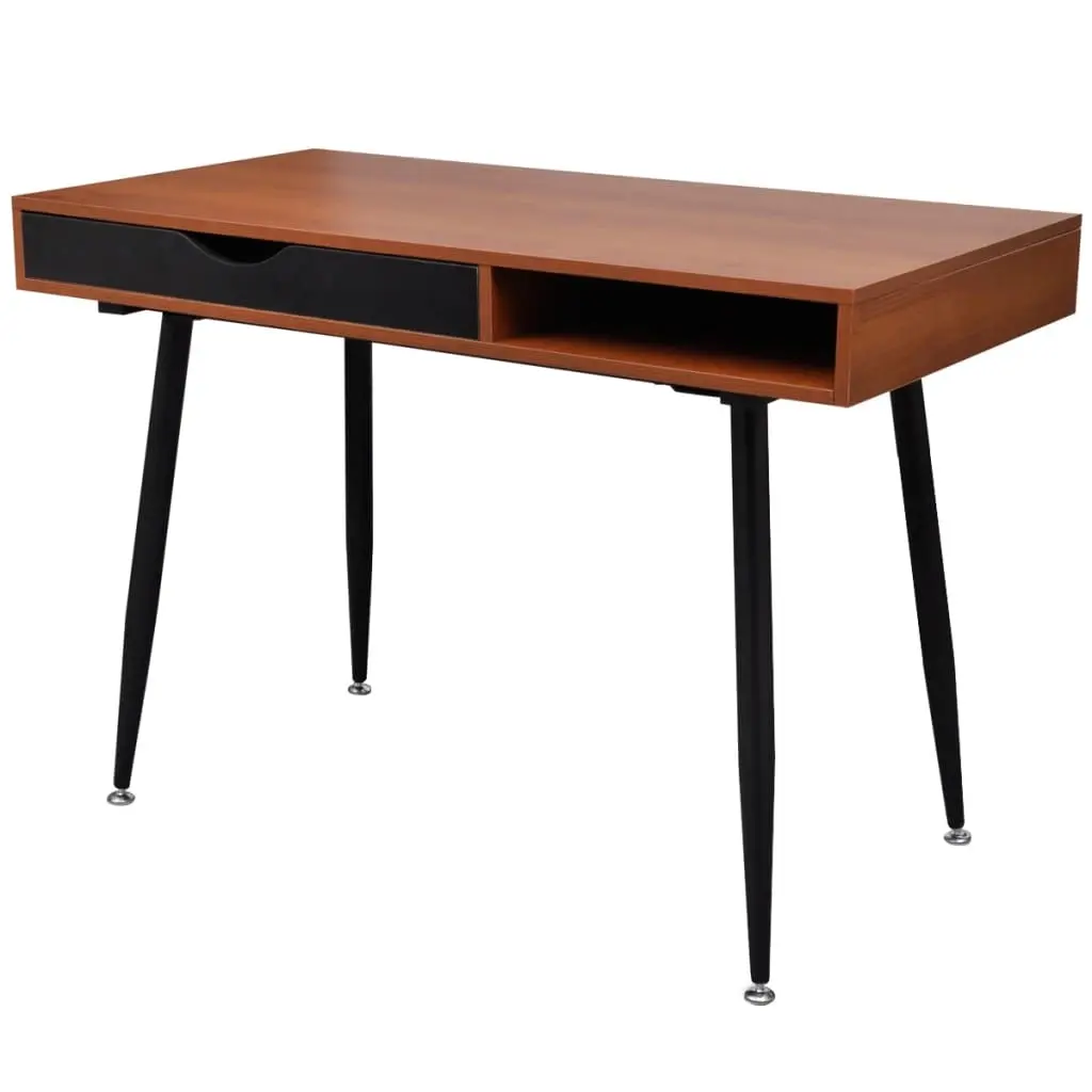 Brown Workstation Computer Desk Laptop Table 20086 - Furniture