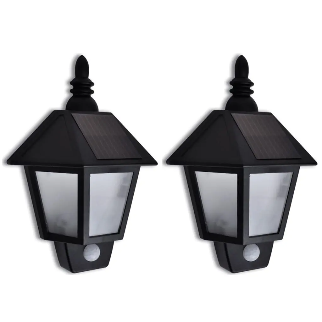 Solar Wall Lamp with Motion Sensor 2 pcs 270518 - Home & Garden