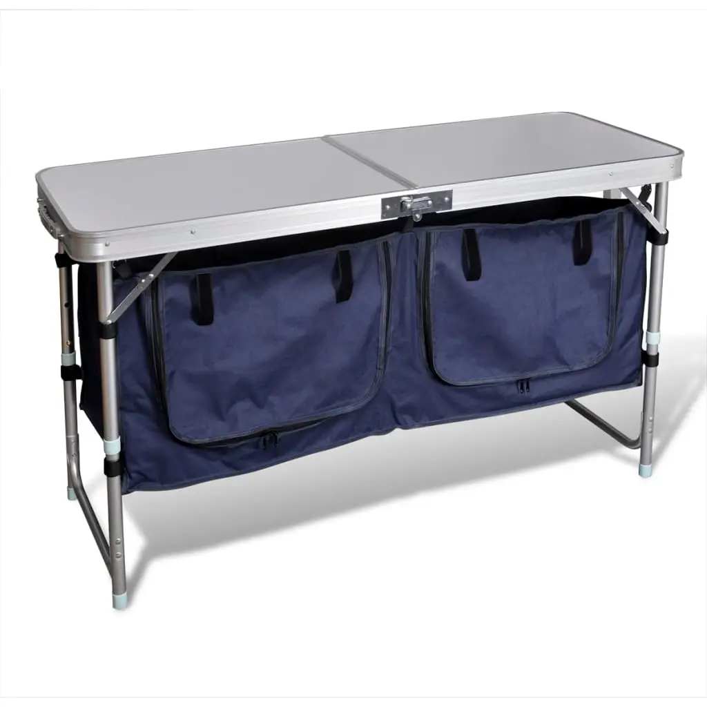 Foldable Camping Cupboard with Aluminium Frame 41331 - Sports & Outdoor
