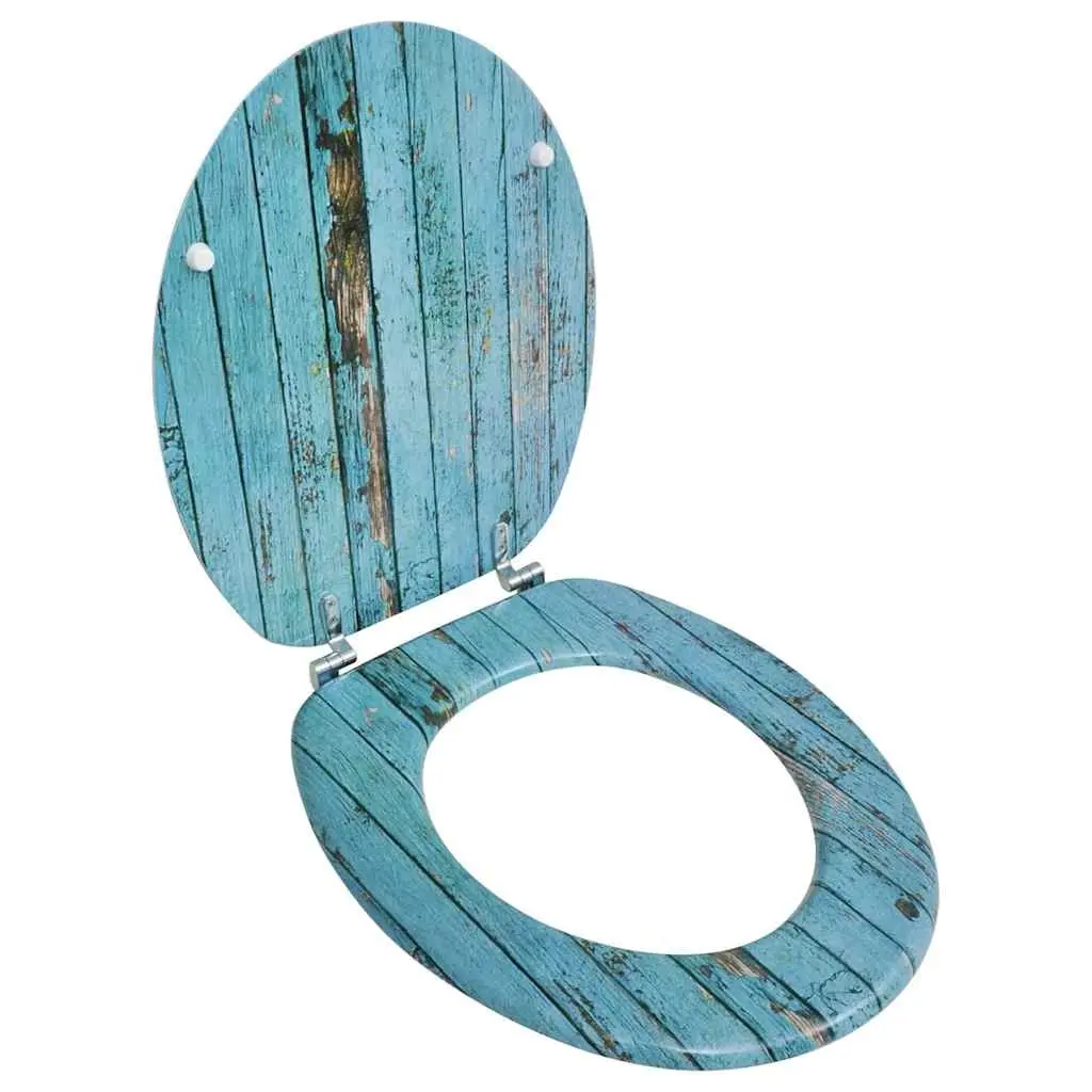 Toilet Seats with Hard Close Lids MDF Old Wood 141479 - Hardware