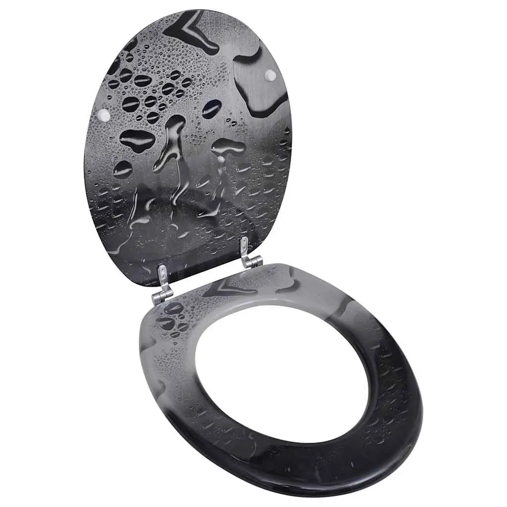 Toilet Seats with Hard Close Lids MDF Water 141482 - Hardware