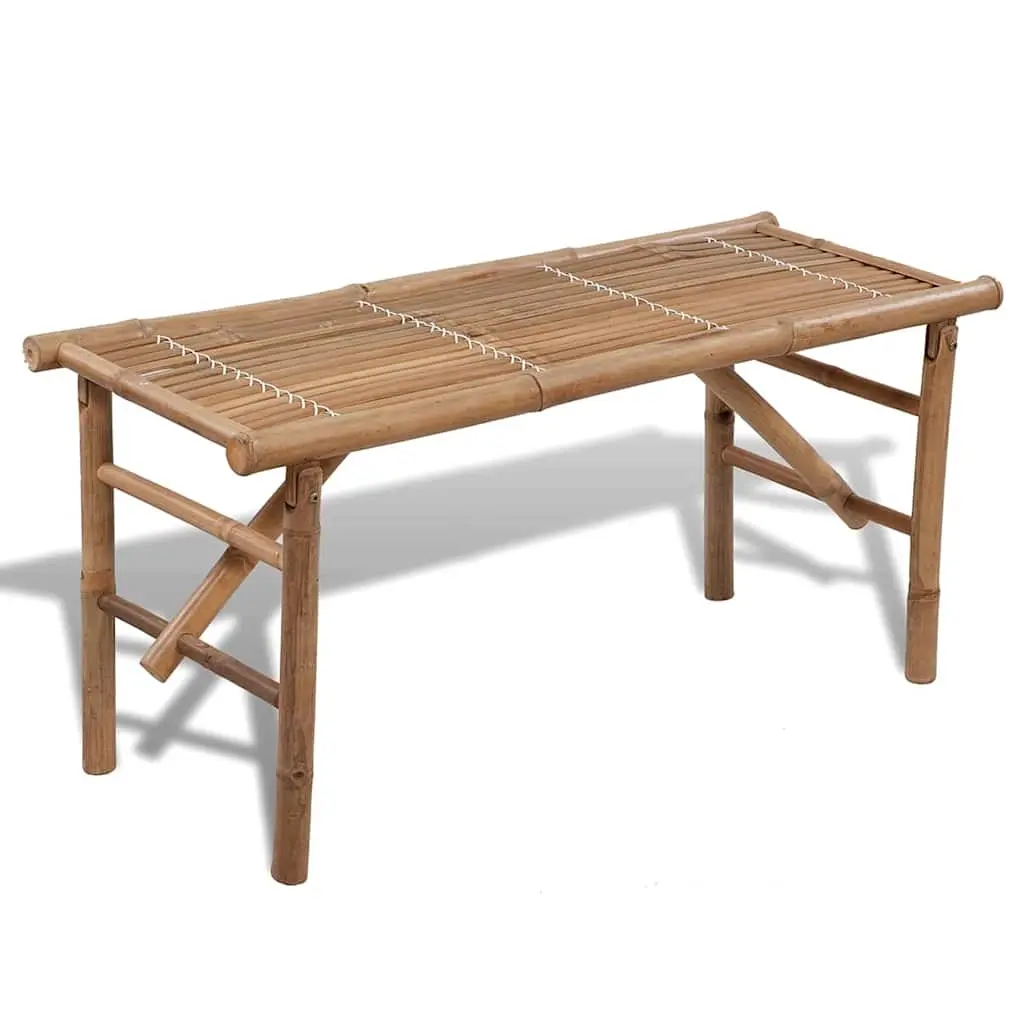 Folding Garden Bench 118 cm Bamboo 41503 - Furniture