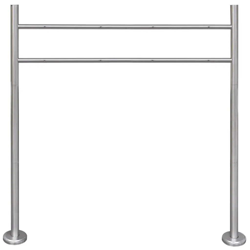 Stainless Steel Stand for Double Mailbox 50355 - Home & Garden