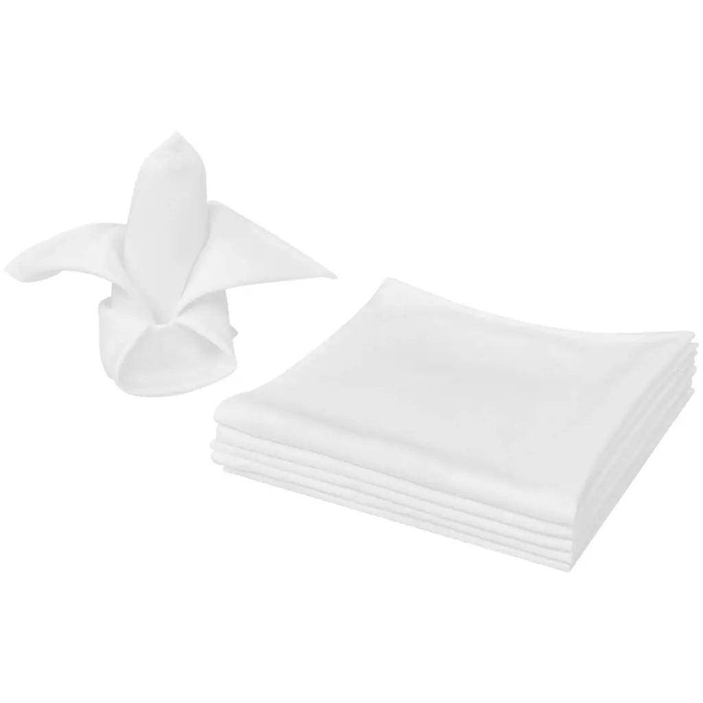 Dinner Napkins 50 pcs White 50 x 50 cm 130798 - Home & Garden