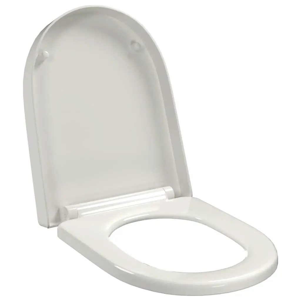 Soft-close Toilet Seat with Quick-release Design White Square 141765