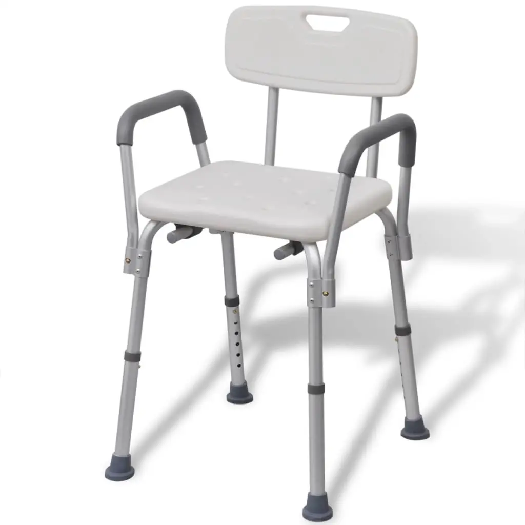 Shower Chair Aluminium White 110129 - Mobility Specials