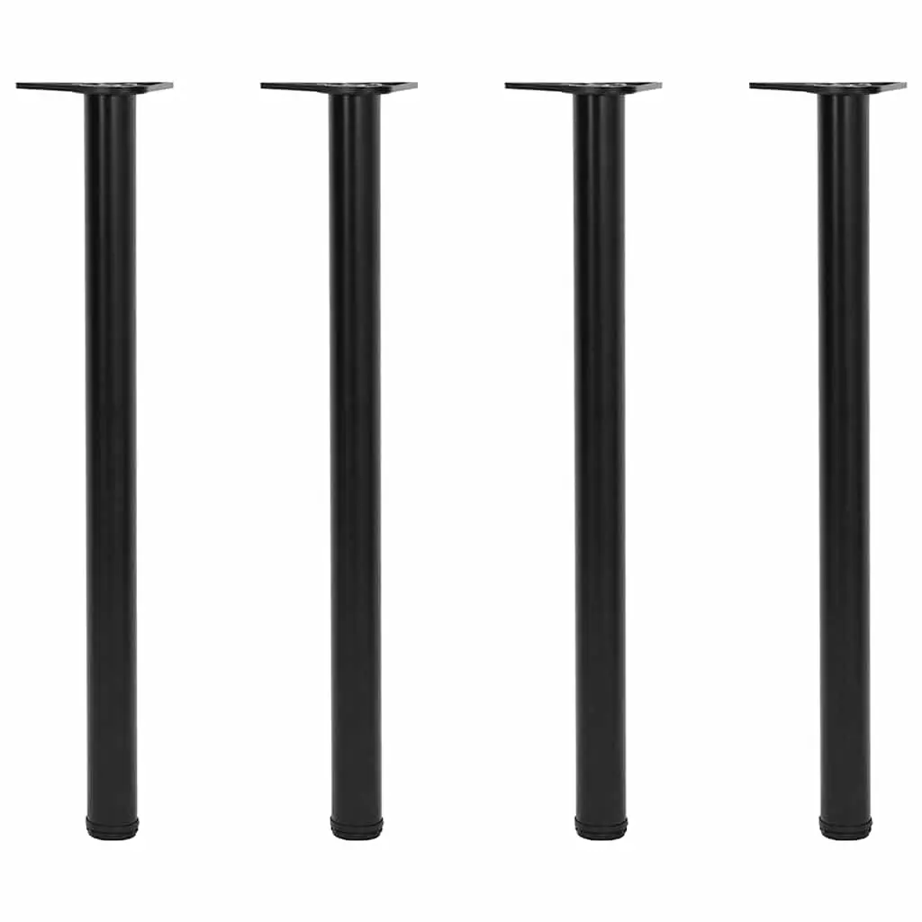 Adjustable Table Legs 4 pcs Black 870 mm 242149 - Furniture
