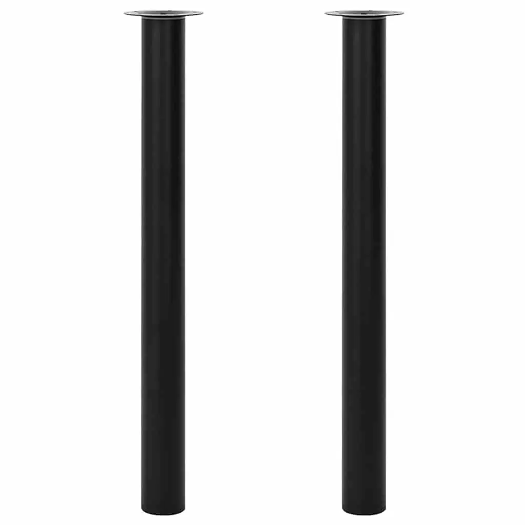 Telescopic Table Legs 2 pcs Black 710 mm-1100 mm 242153