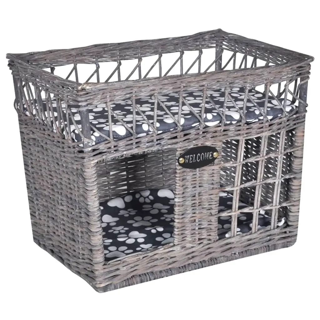 Willow Cat Tree Pet House/Bed/Scratching Post with Cushion Square 170225 - Pets