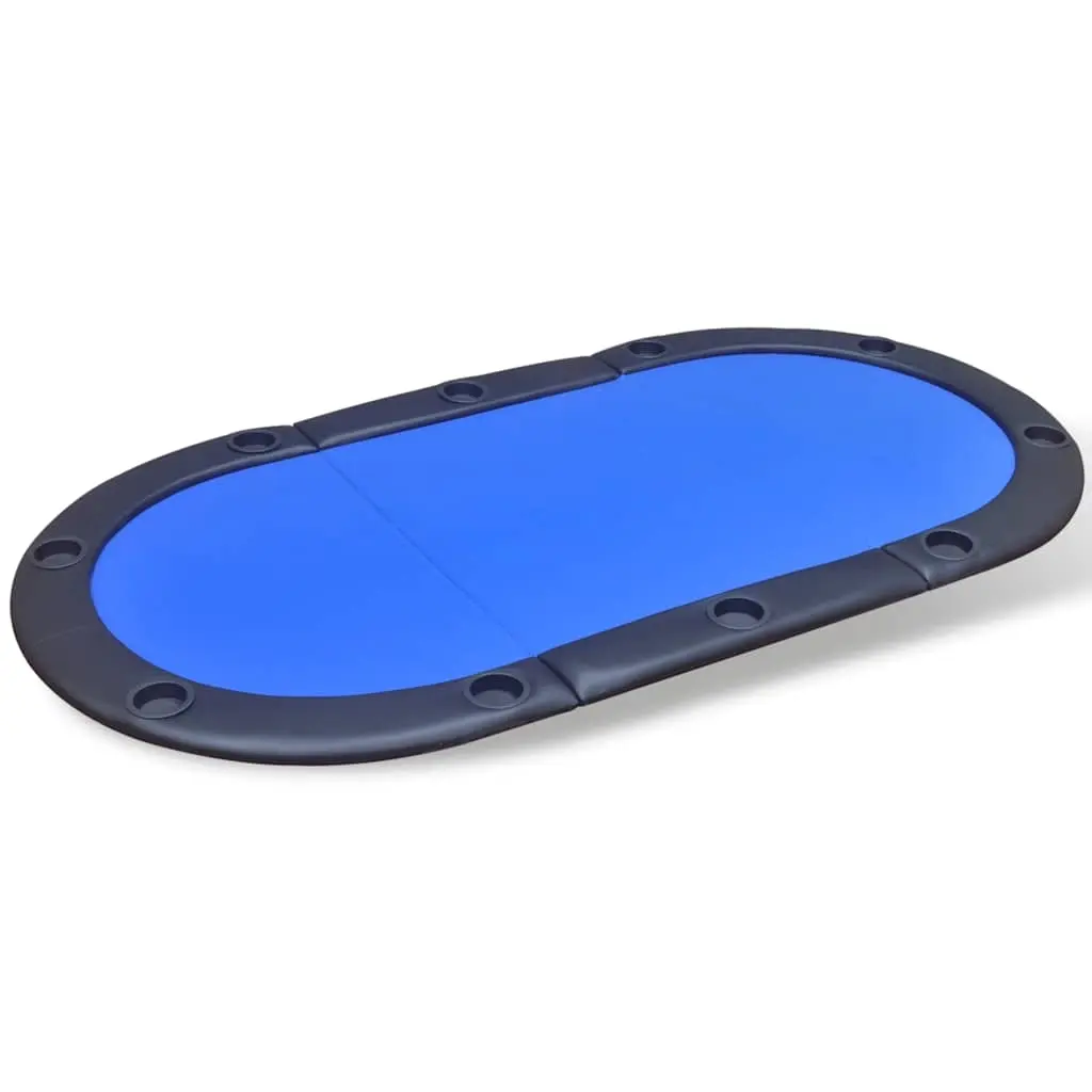 10-Player Foldable Poker Tabletop Blue 80136