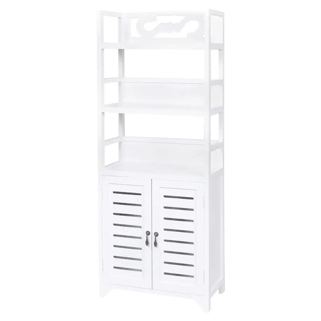 Bathroom Cabinet Albuquerque Wood White 46x24x117.5 cm 242689 - Furniture