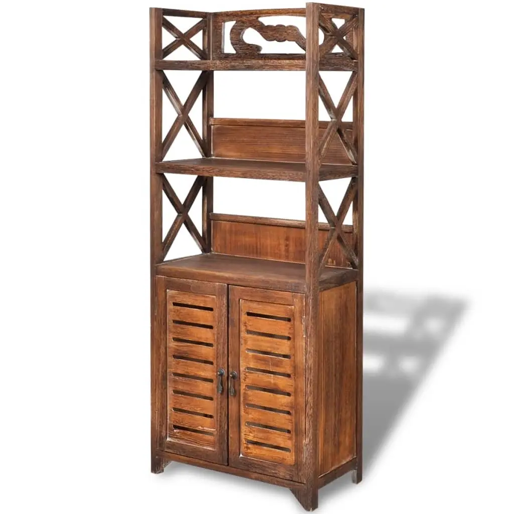 Bathroom Cabinet Albuquerque Wood Brown 46x24x117.5 cm 242690 - Furniture