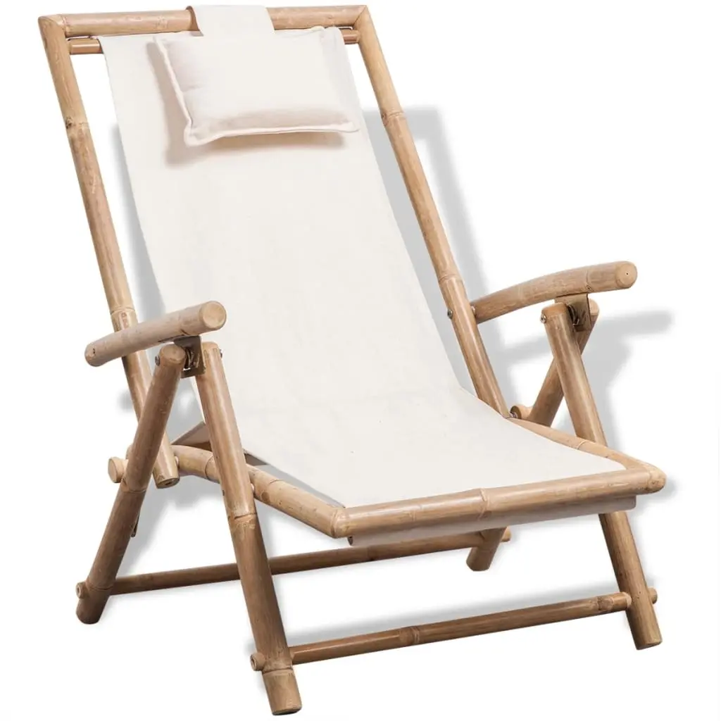 Outdoor Deck Chair Bamboo 41893 - Furniture