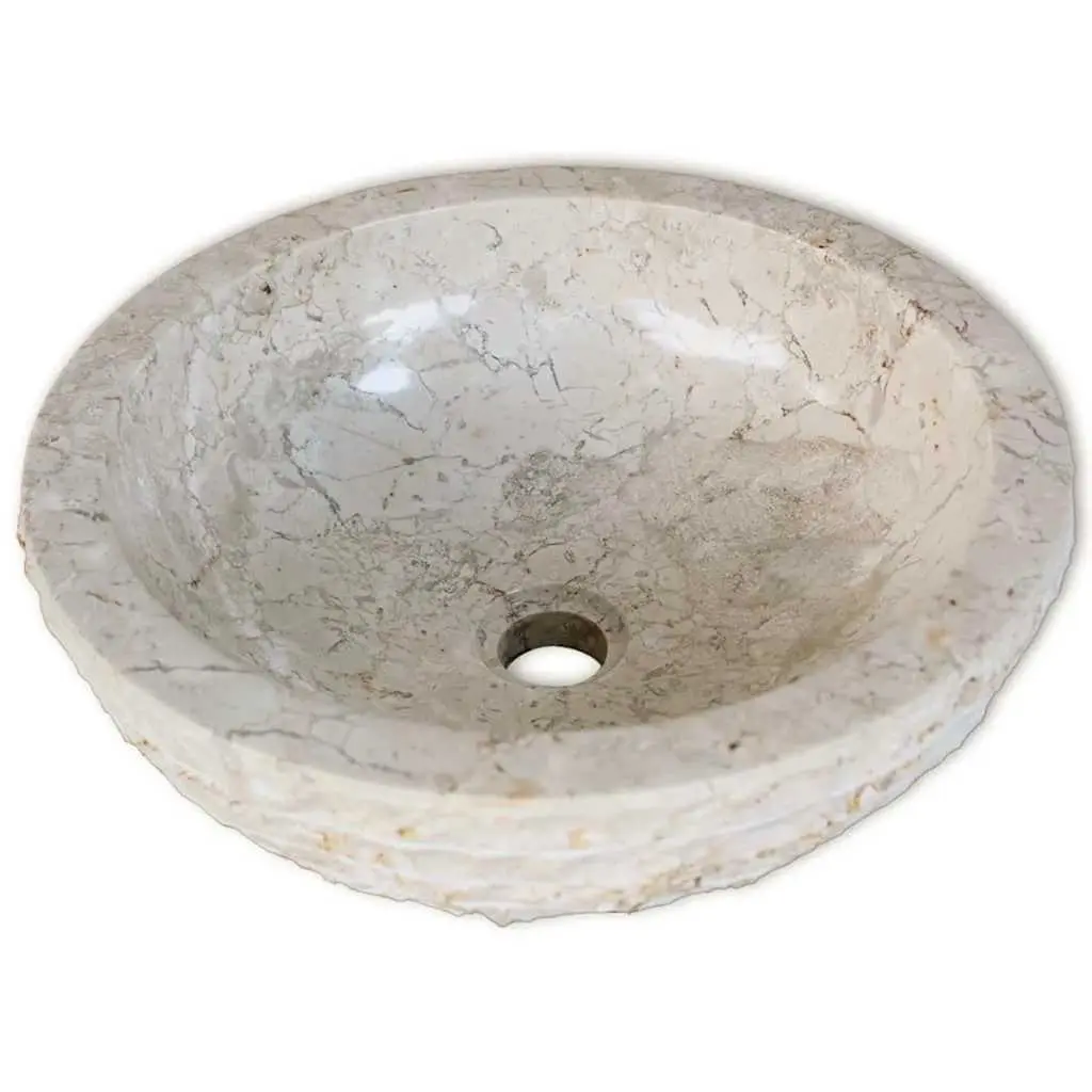 Basin Marble 40 cm Cream 242673 - Hardware