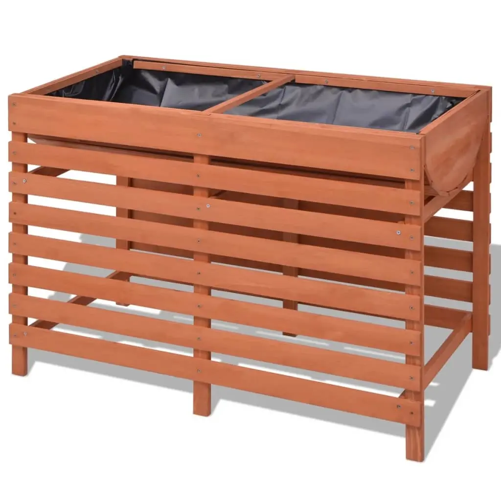 Planter 100x50x71 cm Wood 42349 - Home & Garden