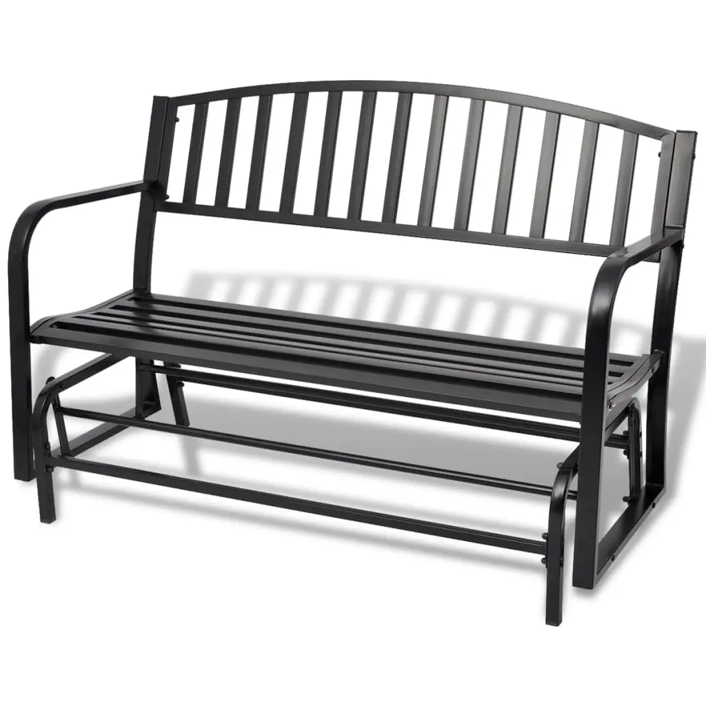 Swing Bench Black Steel 42170 - Home & Garden