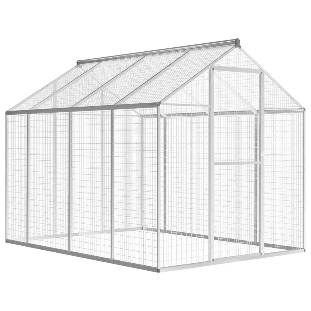 Outdoor Aviary Aluminium 178x242x192 cm 170349 - Pets