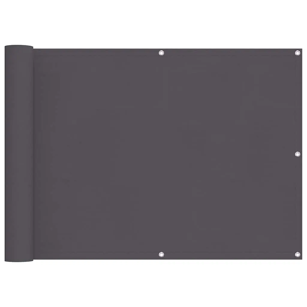 Balcony Screen Oxford Fabric 90x600 cm Anthracite 42327 - Home & Garden