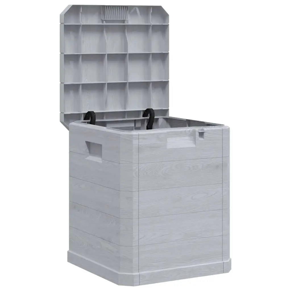 Garden Storage Box 90 L Light Grey 45683 - Outdoor Storage Boxes - Up to 60% off