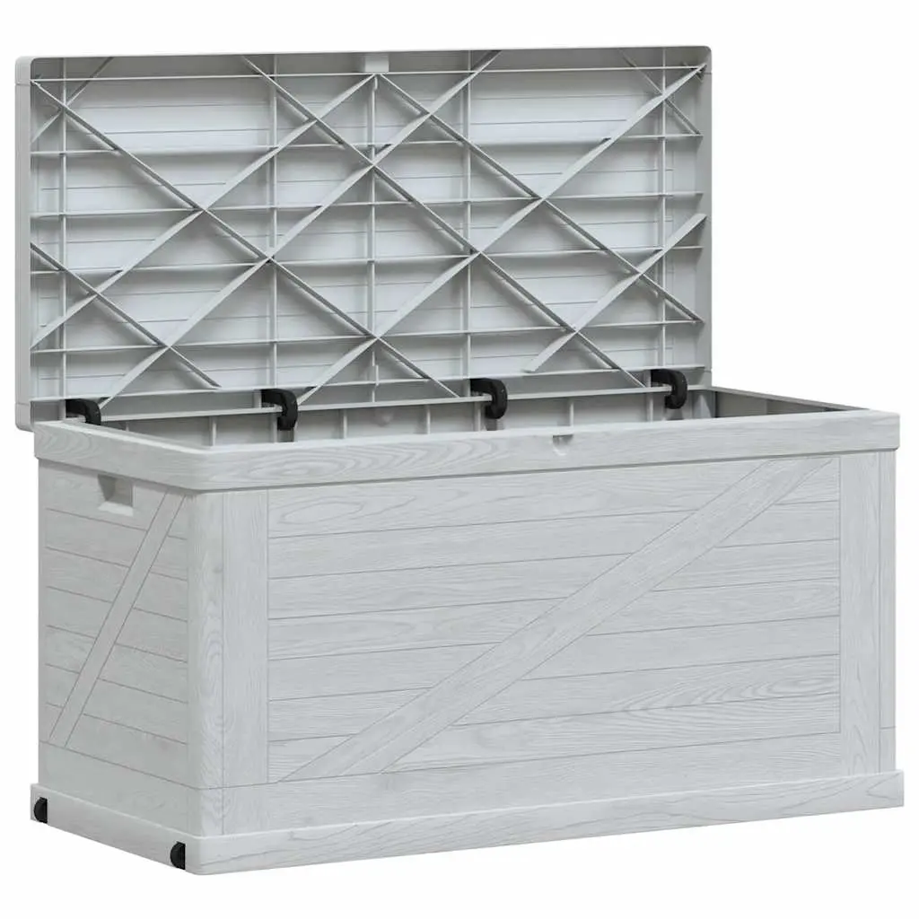 Garden Storage Box 420 L Light Grey 45691 - Outdoor Storage Boxes - Up to 60% off