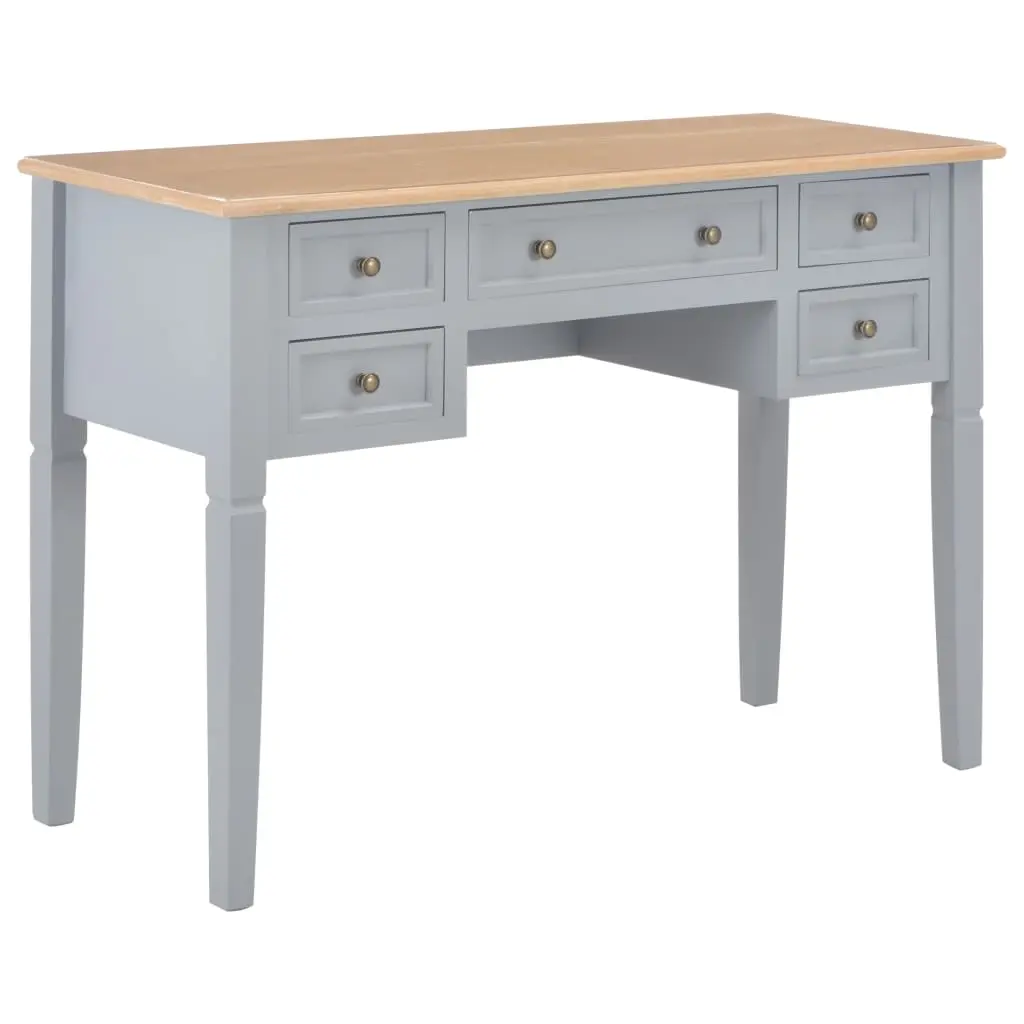 Writing Desk Grey 109.5x45x77.5 cm Wood 280070 - Save up to 70% Off Office Furniture Specials