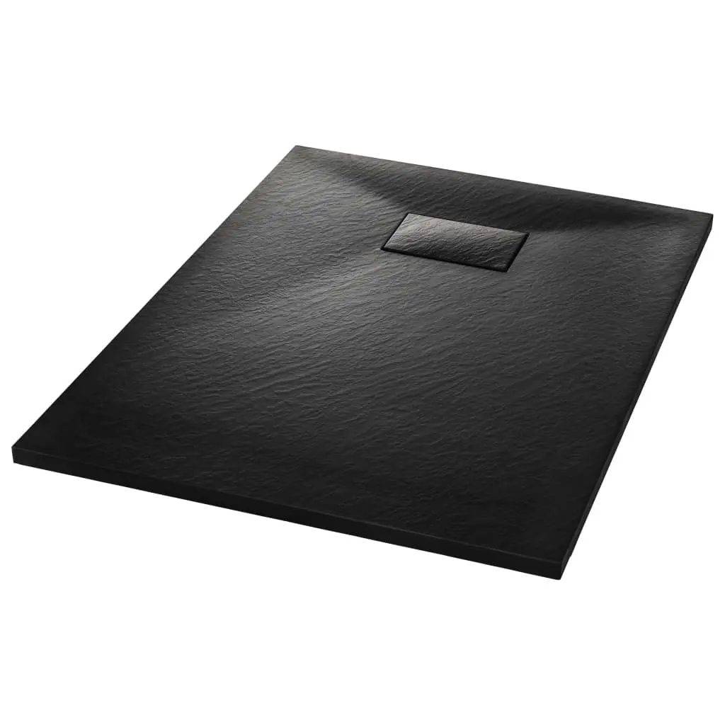 Shower Base Tray SMC Black 100x70 cm 144780 - Hardware