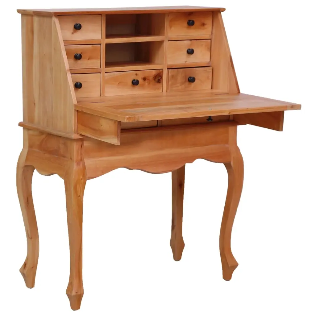 Secretary Desk 78x42x103 cm Solid Mahogany Wood 283842 - Save up to 70% Off Office Furniture Specials