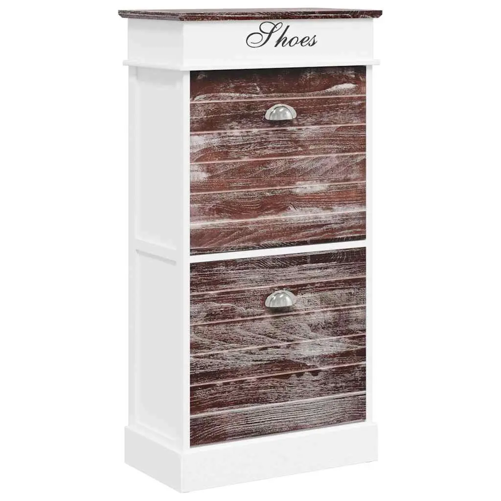 Shoe Cabinet Brown 50x28x98 cm Paulownia Wood 284088 - Home & Garden