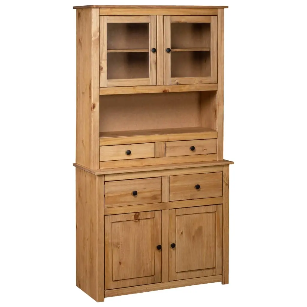 Highboard 93x40.5x180 cm Solid Pine Panama Range 282700 - Furniture