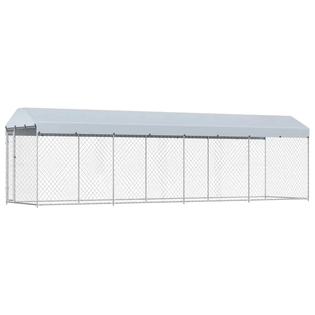Outdoor Dog Kennel with Roof 760x190x225 cm 145031 - Pets