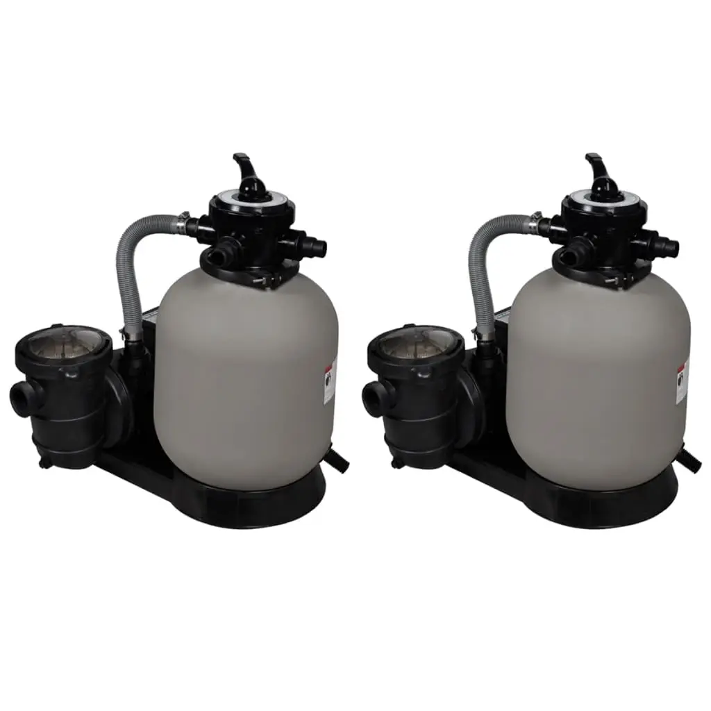 Sand Filter Pumps 2 pcs 600 W 17000 l/h 277090 - Home & Garden