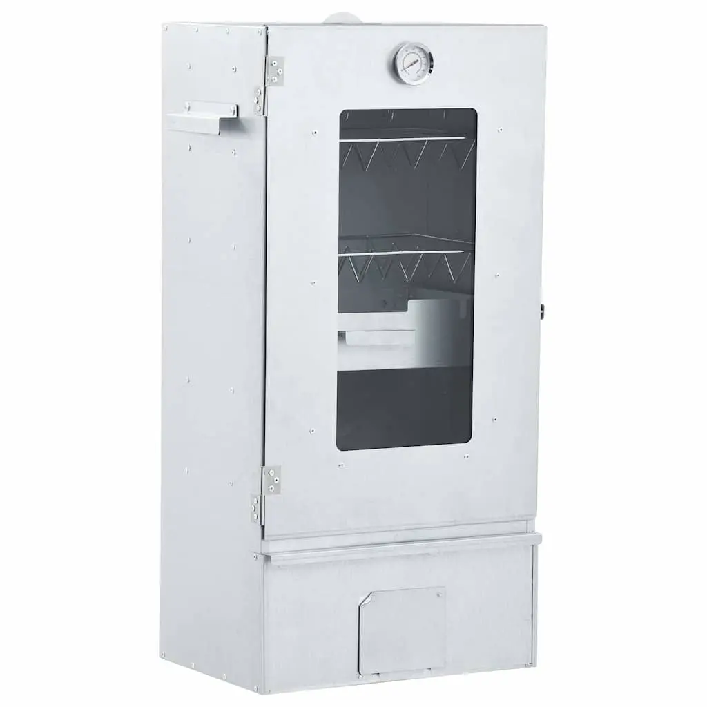 BBQ Oven Smoker with 1kg Wood Chips 44.5x29x83 cm 46528 - Home & Garden