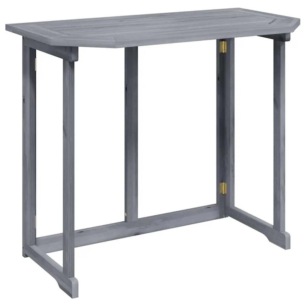 Folding Balcony Table 90x50x74 cm Solid Acacia Wood 46326 - Furniture