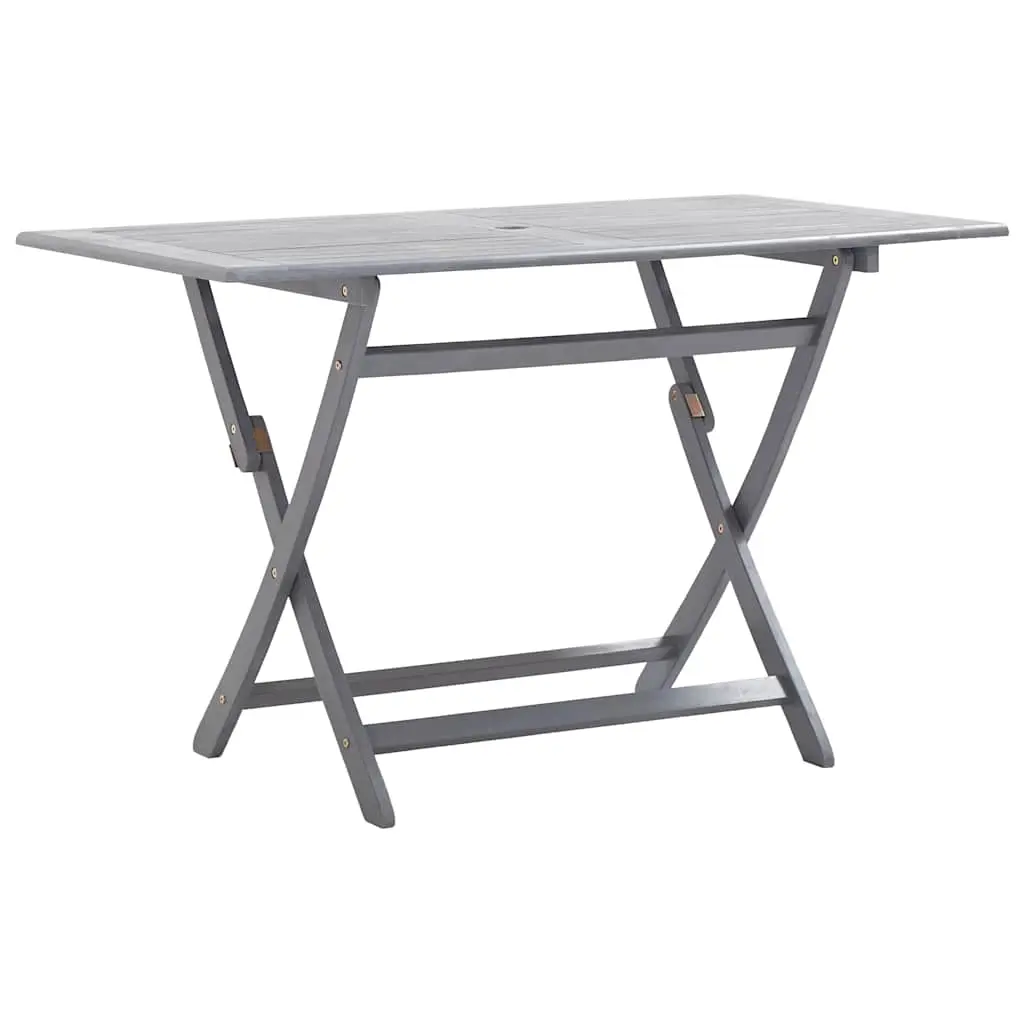 Folding Garden Table 120x70x75 cm Solid Acacia Wood 46331 - Furniture