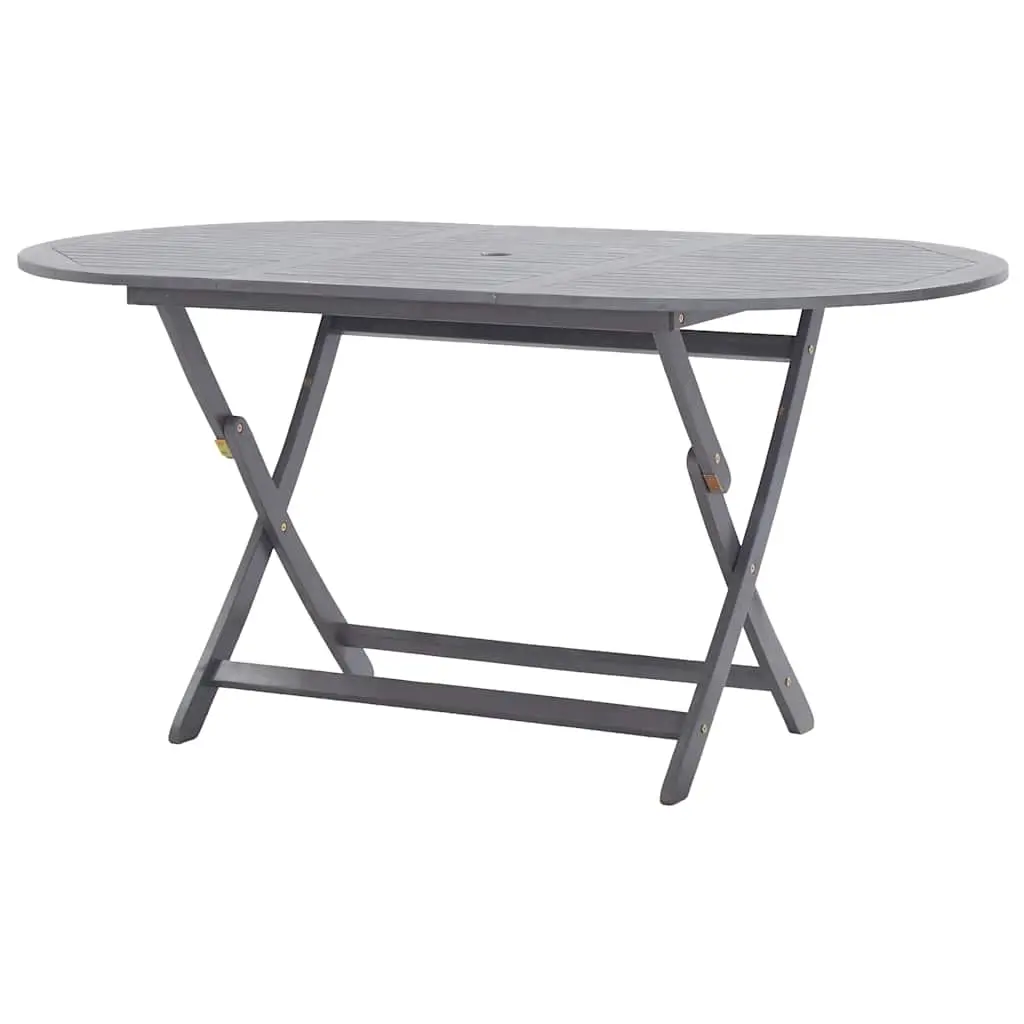Folding Garden Table 160x85x75 cm Solid Acacia Wood 46332 - Furniture