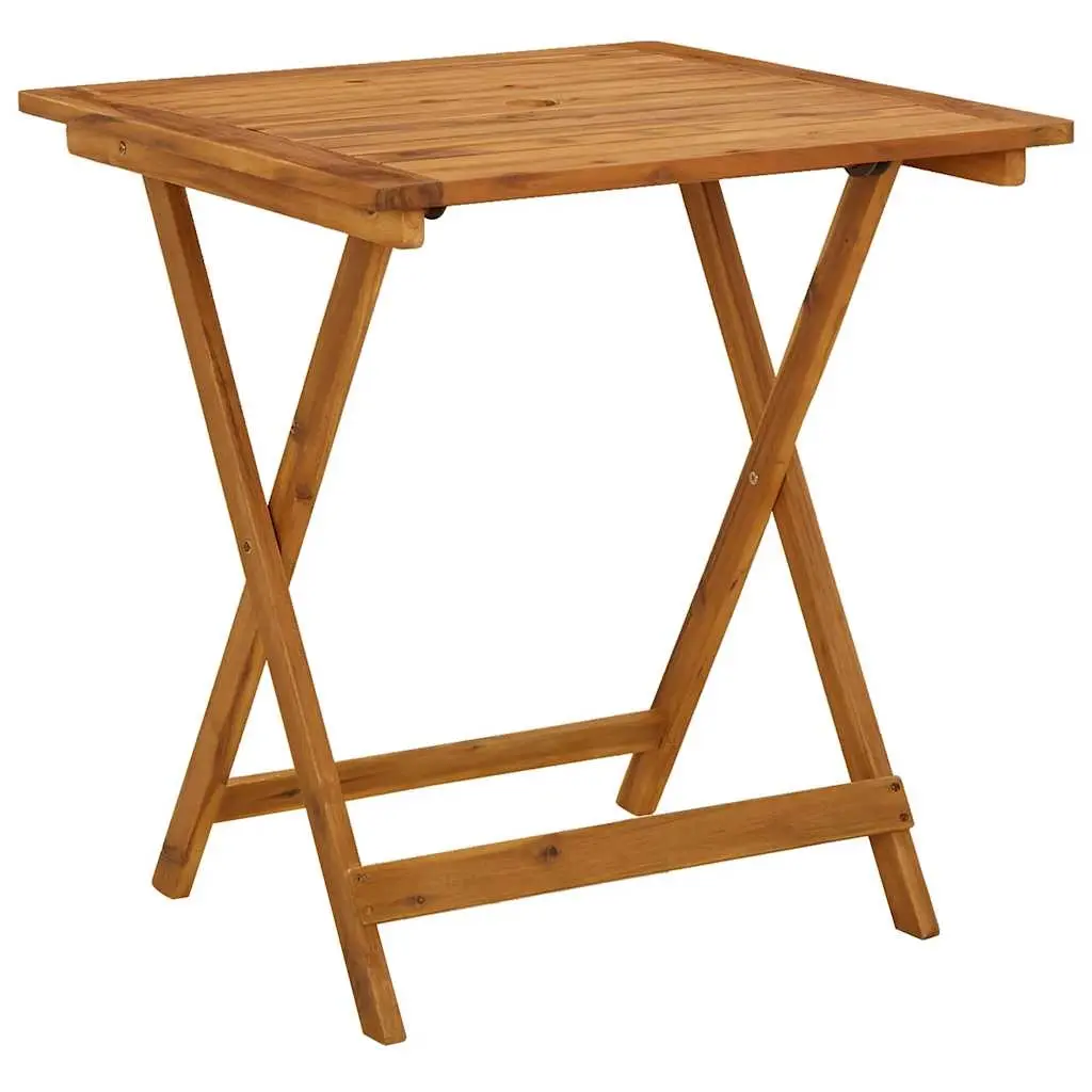 Folding Garden Table 70x70x75 cm Solid Acacia Wood 46348 - Furniture