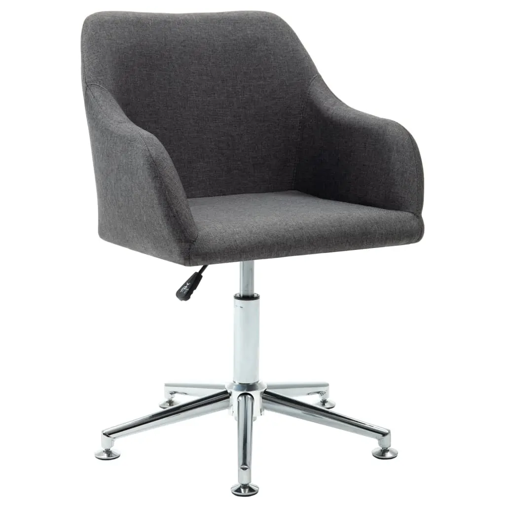 Swivel Office Chair Dark Grey Fabric 278506 - Furniture