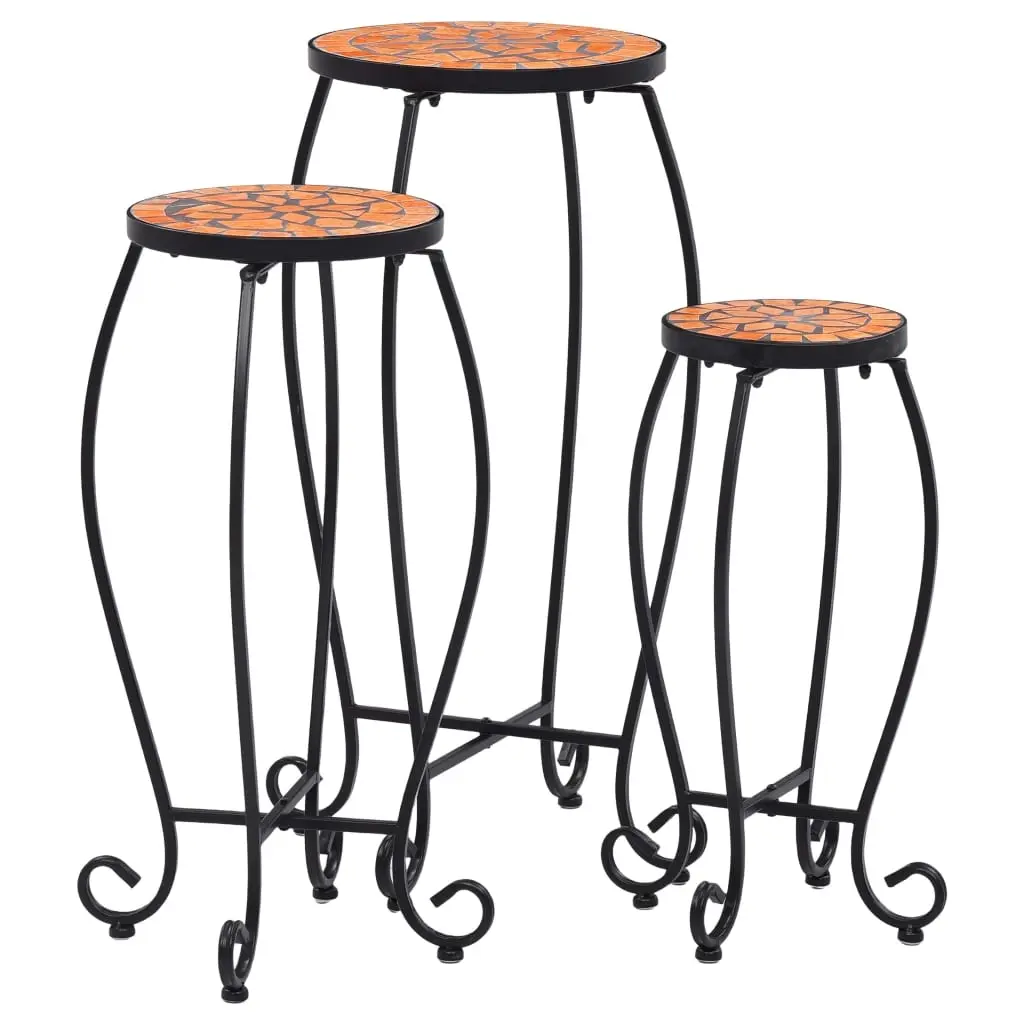 Mosaic Tables 3 pcs Terracotta Ceramic 46701 - Home & Garden