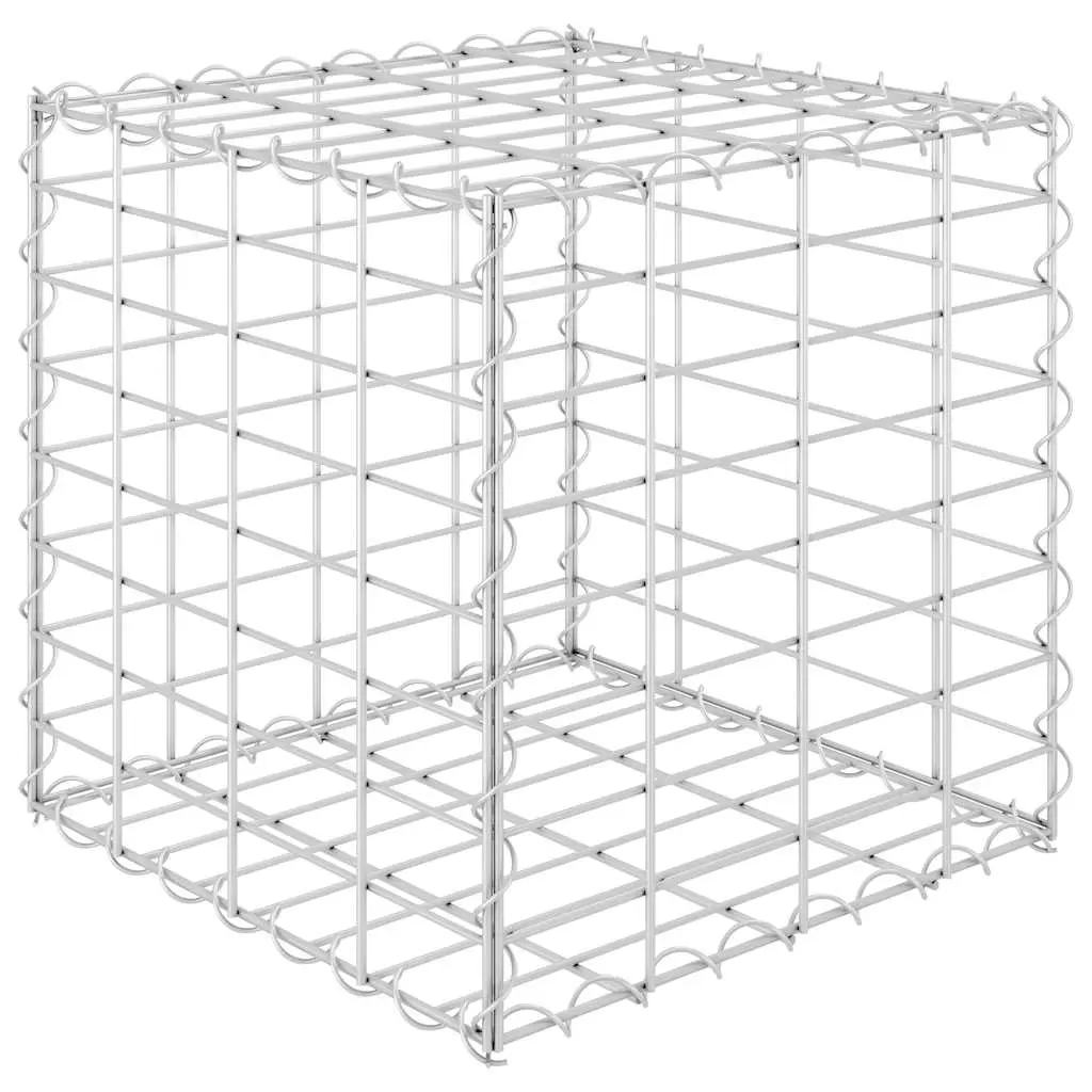 Cube Gabion Raised Bed Steel Wire 40x40x40 cm 145649 - Home & Garden